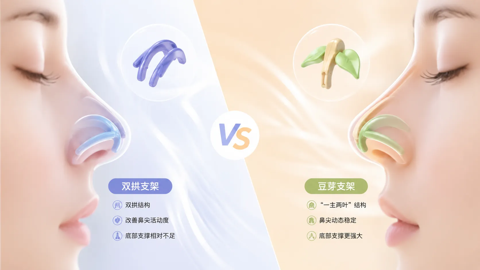 豆芽支架与双拱支架怎么选？两种鼻尖支架技术路线对比